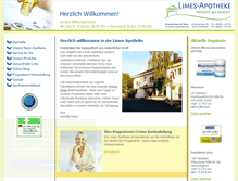 Tablet Screenshot of limes-apotheke.net